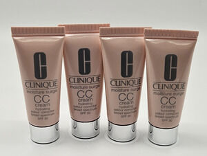 4 Clinique Moisture Surge CC Cream Hydrating Corrector SPF 30 Light Medium .5oz